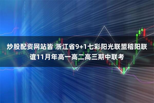 炒股配资网站皆 浙江省9+1七彩阳光联盟稽阳联谊11月年高一高二高三期中联考